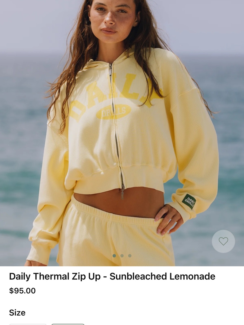 Daily Drills Sunbleached Lemonade Zip-Up Bomber Jacket